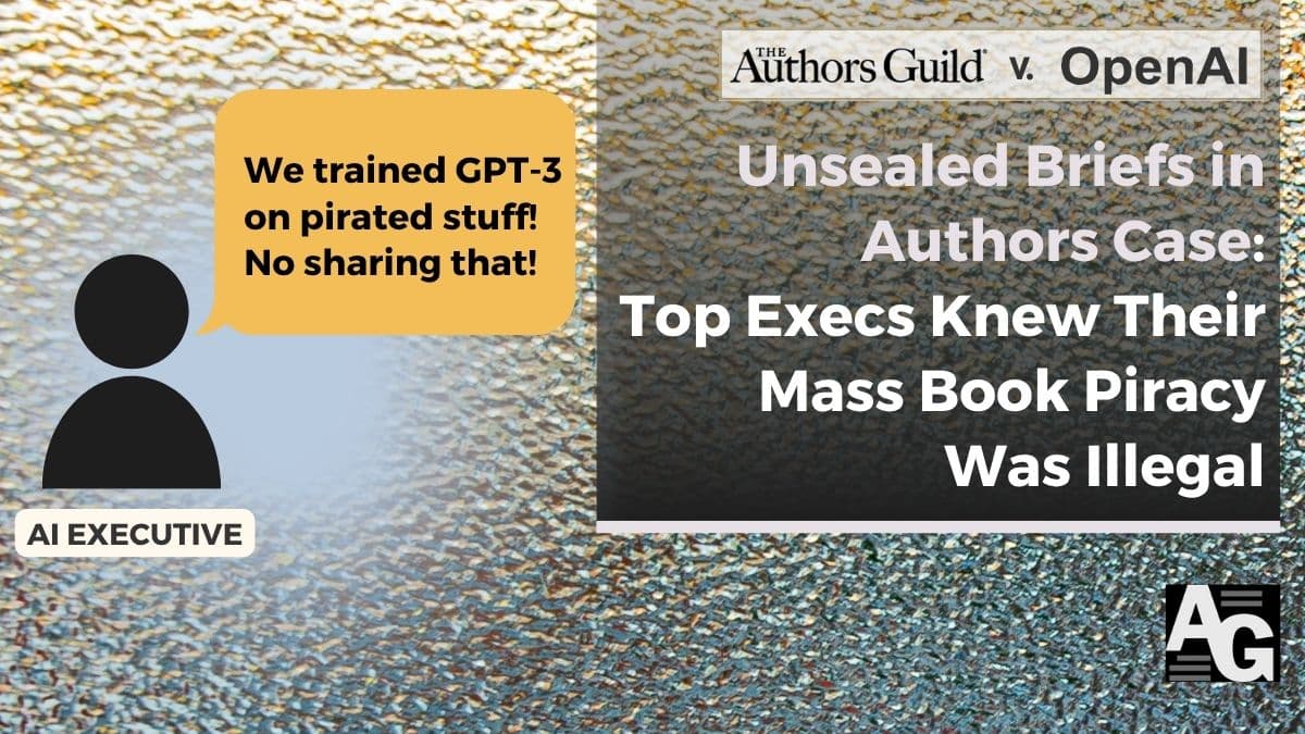 Unsealed Briefs in Authors’ Case v. Microsoft/OpenAI 相关头图