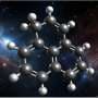 金牛座分子云-1中菲那烯分子形成的艺术想象图